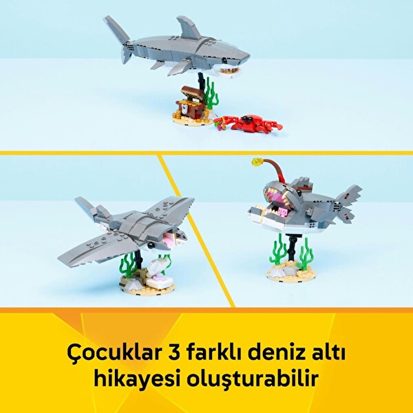 LEGO Creator Acımasız Köpek Balığı İle Hazine Sandığı 31381