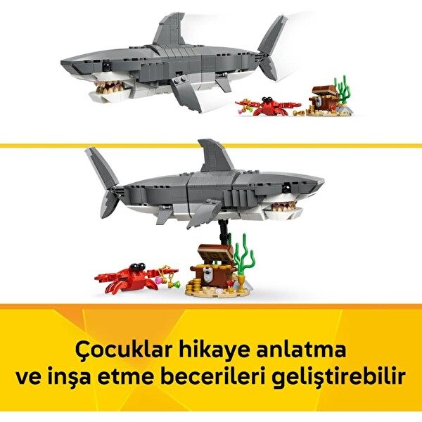 LEGO Creator Acımasız Köpek Balığı İle Hazine Sandığı 31381