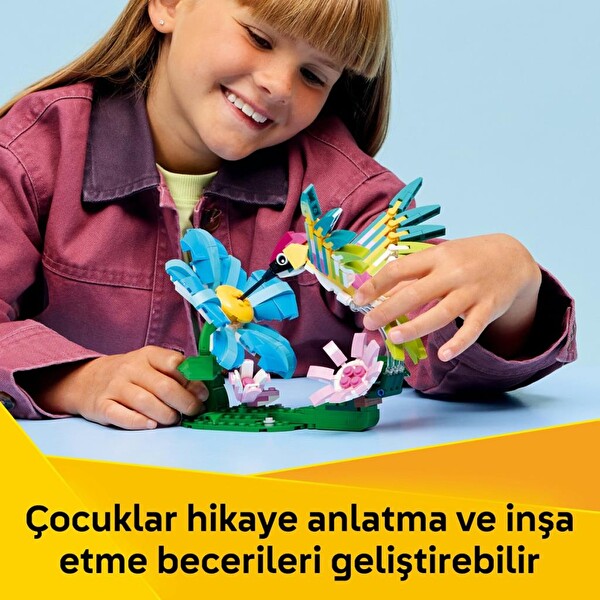 LEGO Creator 3'ü 1 Arada Vahşi Hayvanlar Renkli Sinek Kuşu 31384