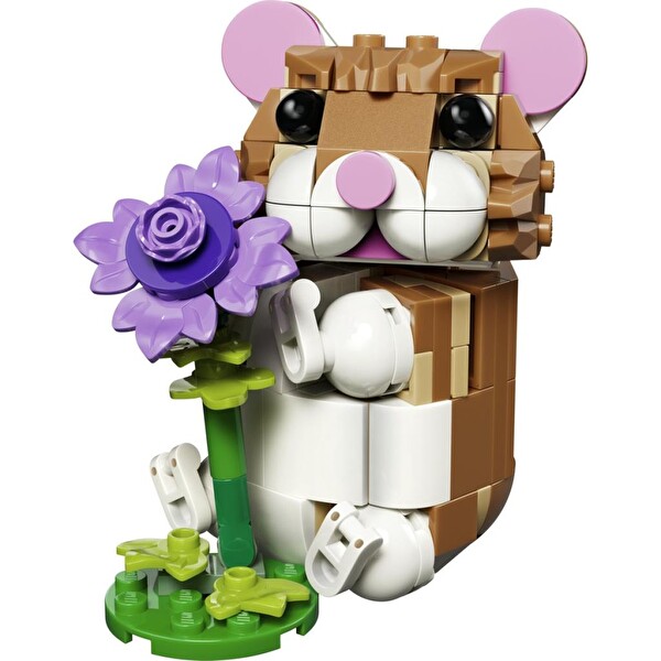 LEGO Creator 3'ü 1 Arada Sevimli Hamster İle Çiçek Blok Oyuncak LG31376
