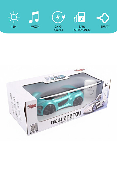 Vardem Şarjlı 2.4G Elektrikli Spor Uzaktan Kumandalı Araba Yeşil JIN-2990