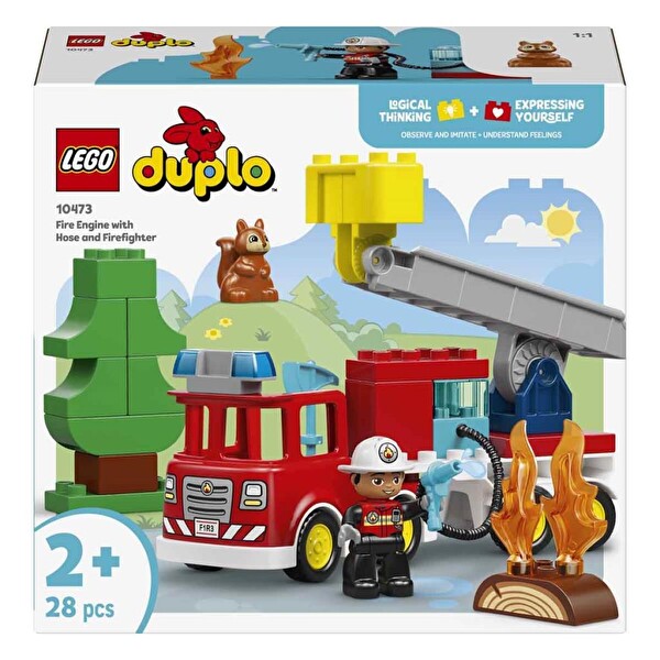 LEGO Duplo Hortumlu İtfaiye Aracı ve İtfaiyeci 10473