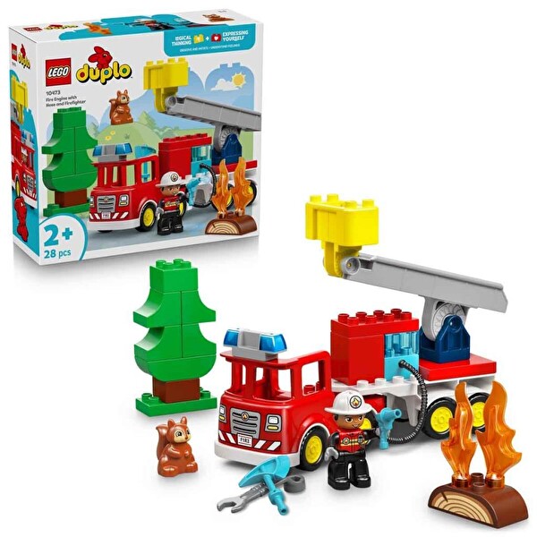 LEGO Duplo Hortumlu İtfaiye Aracı ve İtfaiyeci 10473