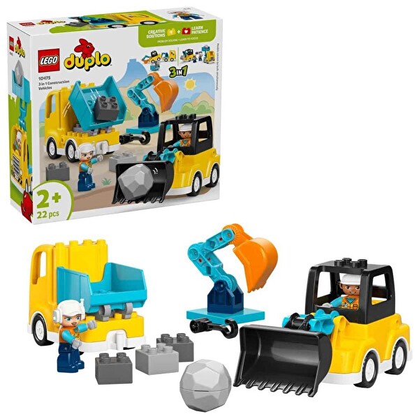 LEGO Duplo 3’ü 1 Arada İnşaat Araçları 10475