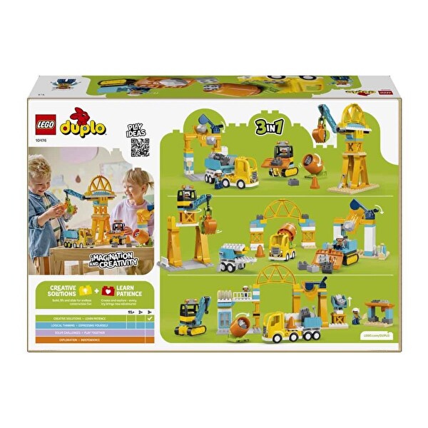 LEGO Duplo 3’ü 1 Arada İnşaat Sahası ve Araçları 10476