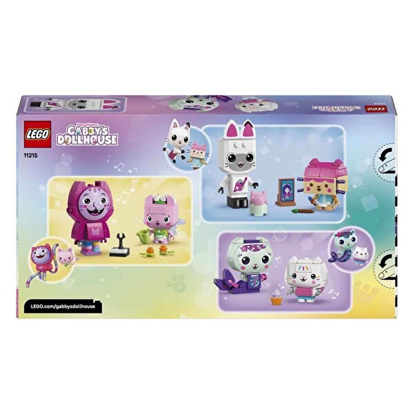LEGO Gabby's Dollhouse Gabby'nin Parçalarla İnşa Edilen Kedi Arkadaşları 11215
