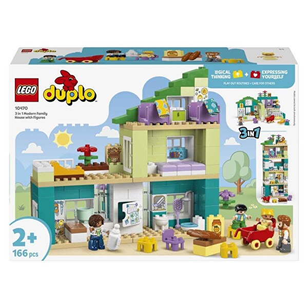 LEGO Duplo 3’ü 1 Arada Figürlü Modern Aile Evi 10470
