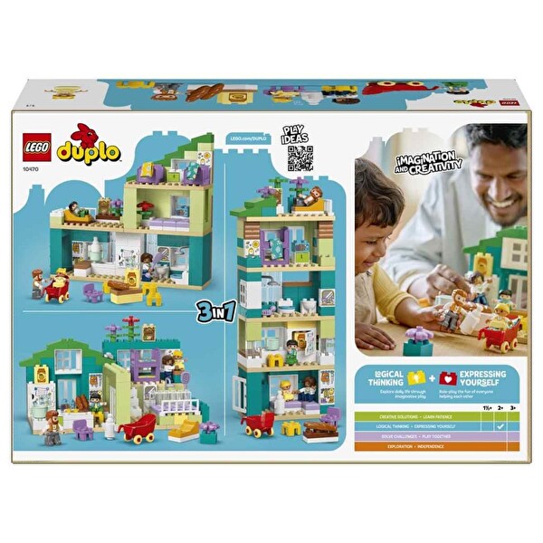 LEGO Duplo 3’ü 1 Arada Figürlü Modern Aile Evi 10470