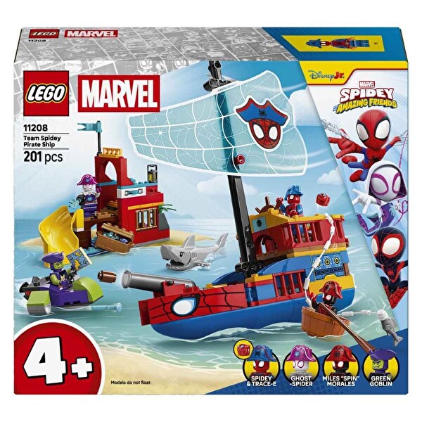 LEGO Marvel Spidey ve İnanılmaz Arkadaşları Spidey Takımı Korsan Gemisi 11208