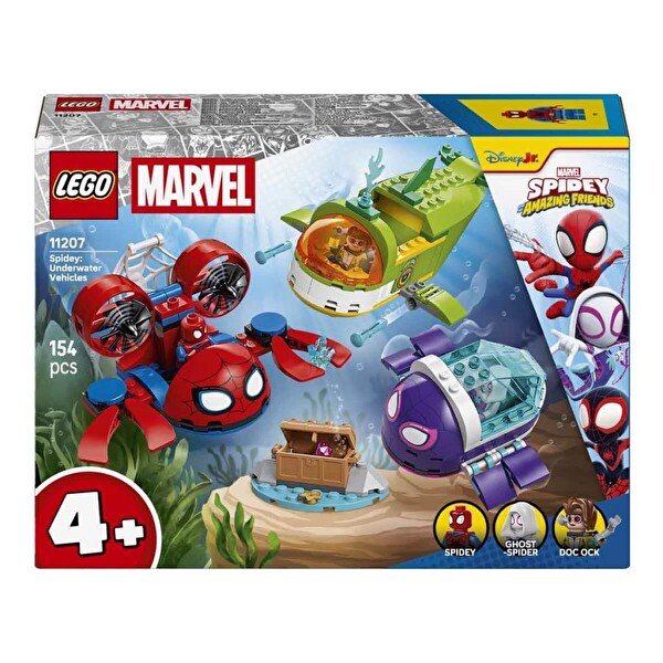 LEGO Marvel Spidey ve Arkadaşları Spidey Su Altı Araçları 11207
