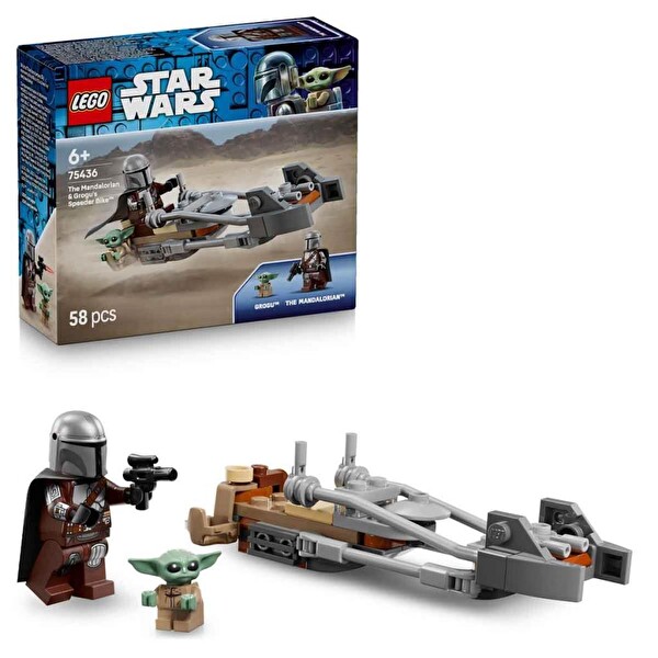 LEGO Star Wars Mandalorian Ve Grogu'nun Hız Motoru 75436