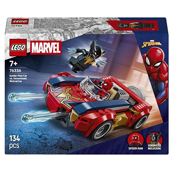 LEGO Marvel Örümcek Adam Arabası Venomlaşmış Wolverine’e Karşı 76336