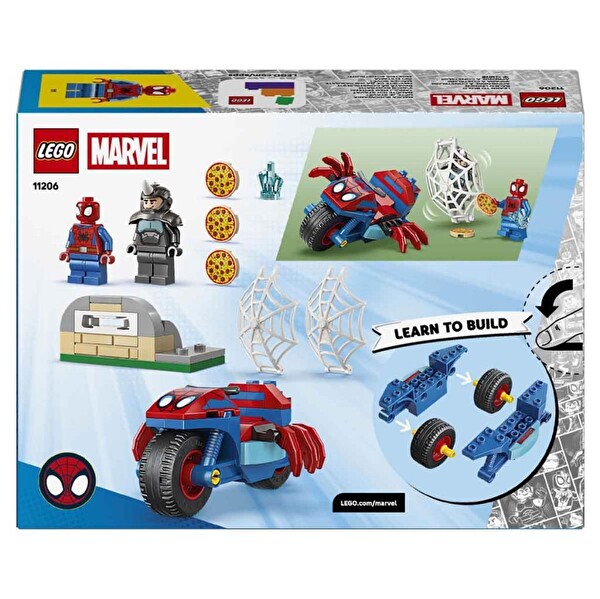 LEGO Marvel Spidey Ve İnanılmaz Arkadaşları Motosikletli Spidey Rhinoya Karşı 11206