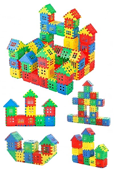 Rovexa 128 Parça Yapı Oyuncak Puzzle Blok 3D Tasarım Yeteneğini Geliştiren Eğlenceli Bilişsel Yapı Taşları