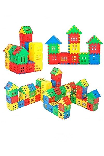 Rovexa 128 Parça Yapı Oyuncak Puzzle Blok 3D Tasarım Yeteneğini Geliştiren Eğlenceli Bilişsel Yapı Taşları