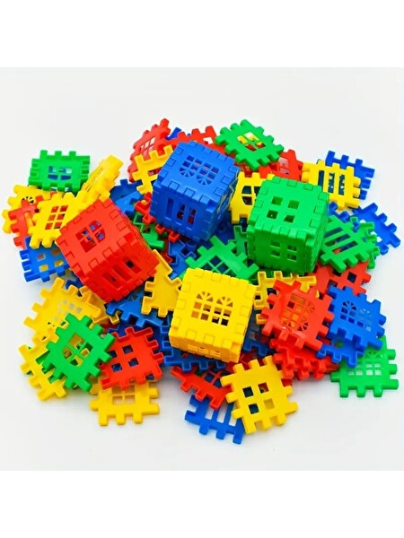 Rovexa Puzzle City 3d Yapı Ve Tasarım Blokları 128 Parça Yapı Oyuncak Puzzle Blok Set Eğlenceli Oyuncak