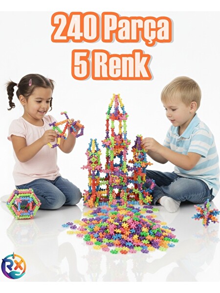 Rovexa Master Molecules 240 Parça STEM Eğitici Oyuncak 3D Zeka Geliştirici Yapı Set