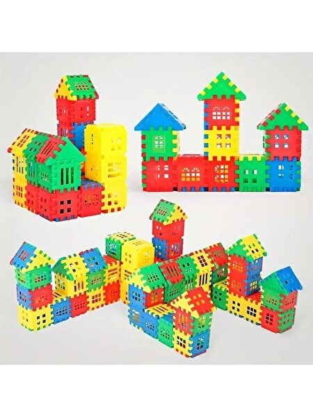 Rovexa Puzzle City 3d Yapı Ve Tasarım Blokları 192 Parça Yapı Oyuncak Puzzle Blok Set Eğlenceli Oyuncak