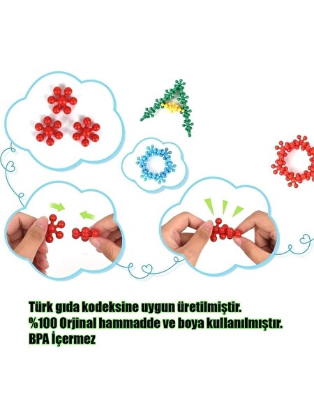 Rovexa Master Molecules 120 Parça STEM Eğitici Oyuncak 3D Zeka Geliştirici Yapı Set
