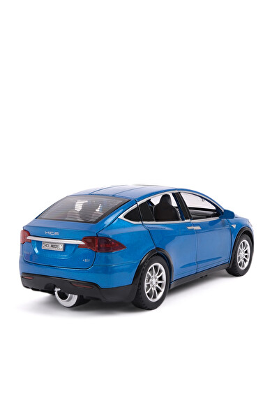 Vardem Kutulu 1:22 Sesli Ve Işıklı Buharlı Araba Mavi HCL-511