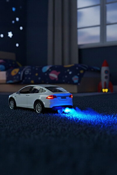 Vardem Kutulu 1:22 Sesli Ve Işıklı Buharlı Araba Beyaz HCL-511