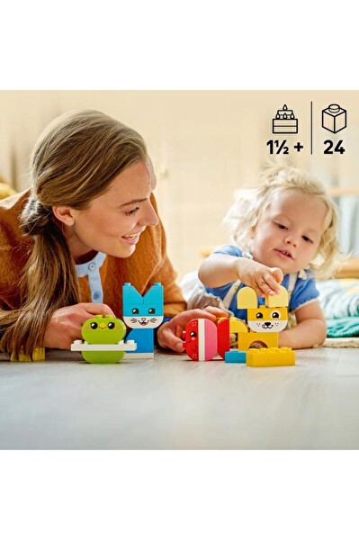 LEGO Duplo İlk 3'ü 1 Arada Yaratıcı Sevimli Hayvanlar 10477 Lisanslı Ürün