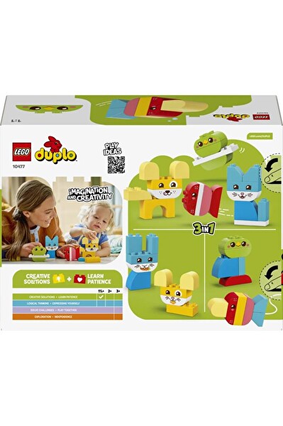 LEGO Duplo İlk 3'ü 1 Arada Yaratıcı Sevimli Hayvanlar 10477 Lisanslı Ürün