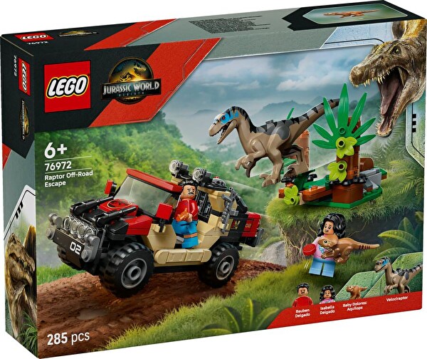 LEGO Jurassic World Raptor Off-Road Escape Blok Oyuncak 76972