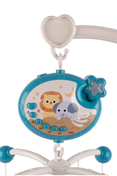 Vardem BIB-698-84 Işıklı Müzikli Kumandalı Bebek Dönencesi - Mavi