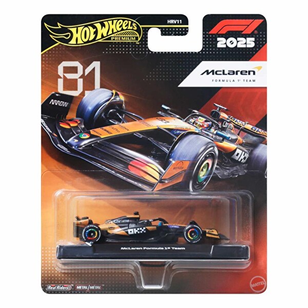 Hot Wheels Premium Formula 1 Yarış Arabası Mclaren Formula 1 Team 81 HRV11-JKD81