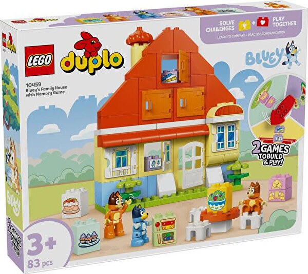 LEGO Duplo Bluey: Bluey Ailesinin Evi ve Hafıza Oyunu 10459