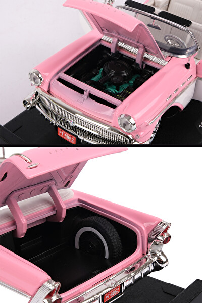 Vardem 1:18 1957 Buıck Roadmaster Oyuncak Araba Pembe - MM73152