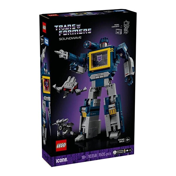 LEGO Icons Transformers: Soundwave 10358