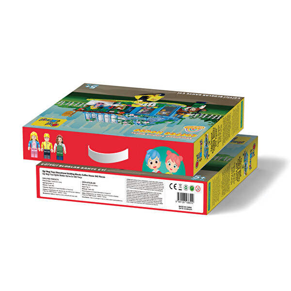 Ogi Mogi Toys Kahve Evi 642 Parça Yapı Seti Eğitici Blok Oyuncak