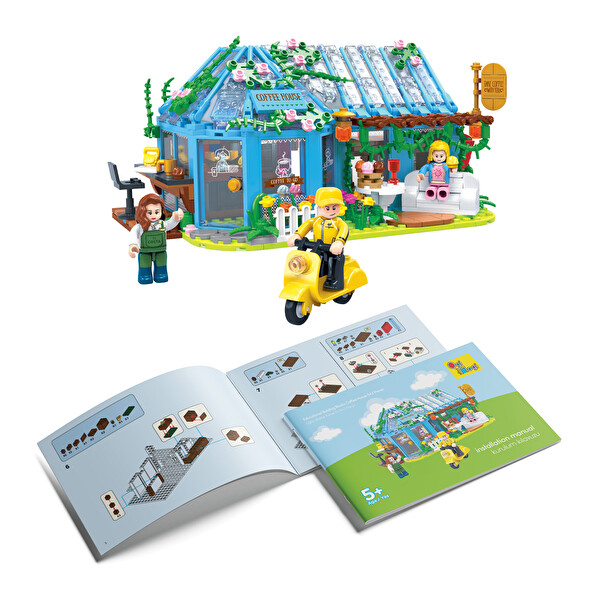 Ogi Mogi Toys Kahve Evi 642 Parça Yapı Seti Eğitici Blok Oyuncak