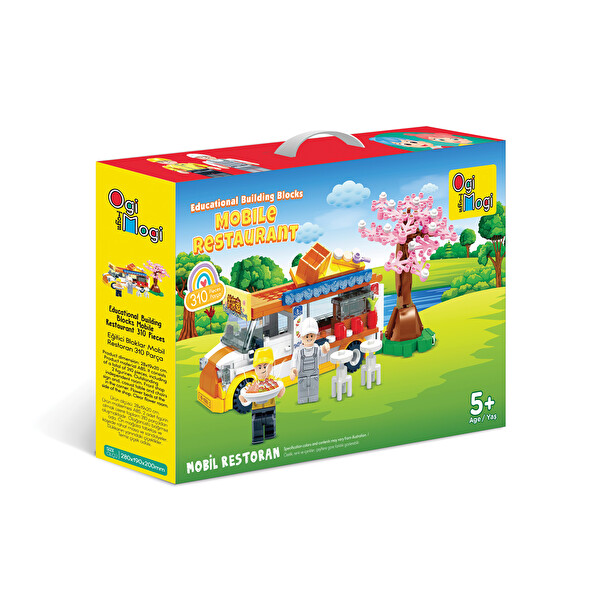 Ogi Mogi Toys Mobil Restoran 310 Parça Yapı Seti Eğitici Blok Oyuncak