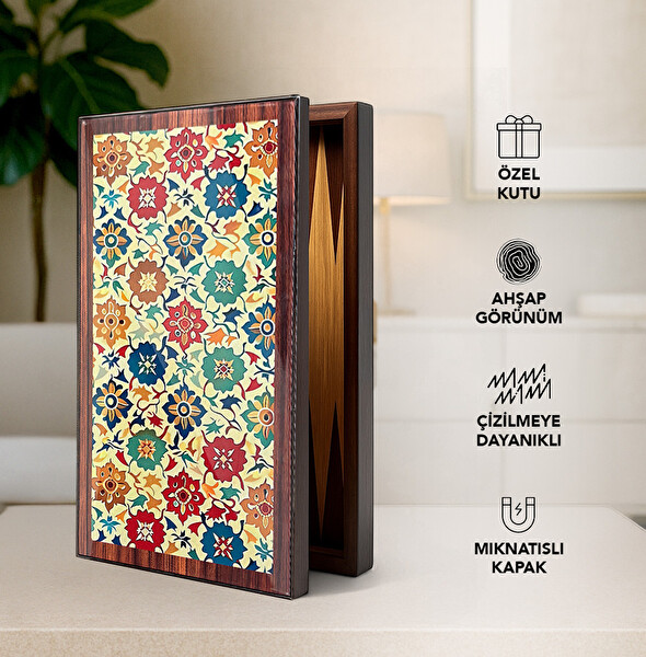 Biggdesign Bloom Tavla - Çizilmez Zeminli Mıknatıslı MDF Kasa 2 Kat Vernik Cilalı