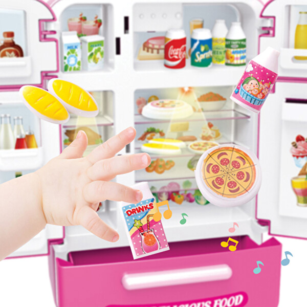 Ogi Mogi Toys Işıklı ve Sesli Çok Kapılı Buzdolabı