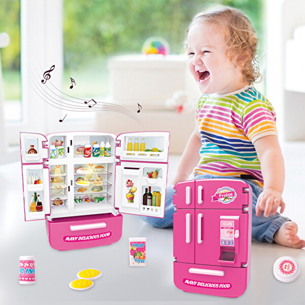 Ogi Mogi Toys Işıklı ve Sesli Çok Kapılı Buzdolabı