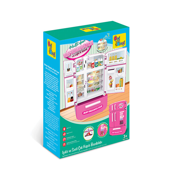 Ogi Mogi Toys Işıklı ve Sesli Çok Kapılı Buzdolabı