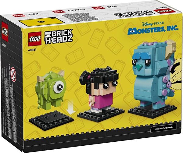 LEGO Brickheadz Disney Classic Sulley Mike Ve Boo Figürleri 40861
