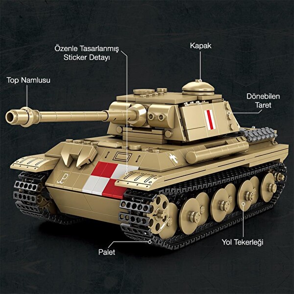 Reobrix 77034 World Of Tanks Pudel Panter Tankı Yaratıcı Yapı Blok