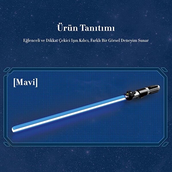 Reobrix 99010 Işın Kılıcı Mavi Yaratıcı Yapı Blok Seti Building Blocks Lightsaber - 629 Parça