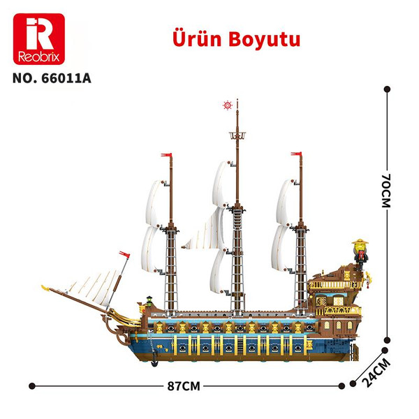 Reobrix 66011 Kraliyet Filosu Gemisi Yaratıcı Yapı Blok Seti