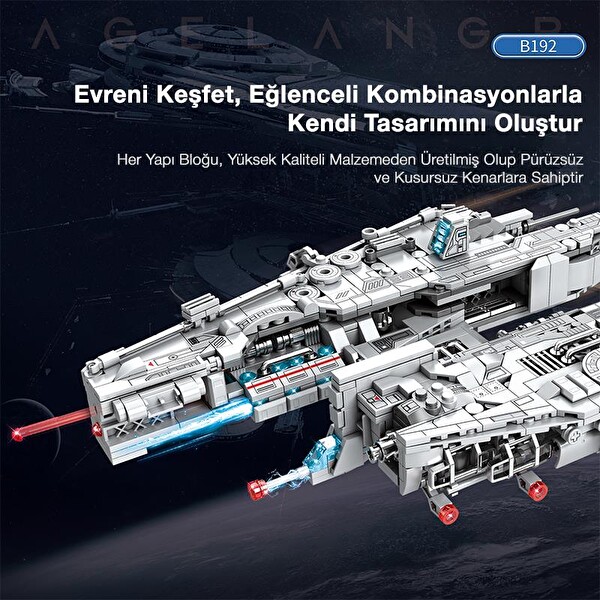 Reobrix 786 Ağır Saldırı Uçağı Lagrange B192 New Earth Heavyattack Aircraft Yaratıcı Yapı Blok Seti Building Blocks - 858 Parça