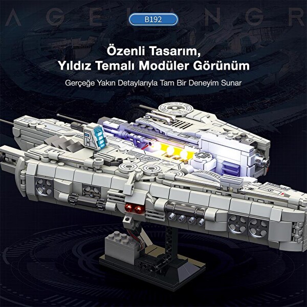 Reobrix 786 Ağır Saldırı Uçağı Lagrange B192 New Earth Heavyattack Aircraft Yaratıcı Yapı Blok Seti Building Blocks - 858 Parça