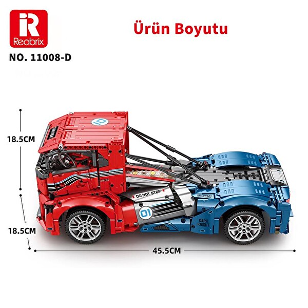 Reobrix Technic 11008 RC Tır Kamyonet Kumandalı&Motorlu Yaratıcı Yapı Blok Seti Building Blocks - 2116 Parça