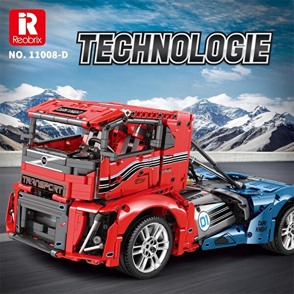 Reobrix Technic 11008 RC Tır Kamyonet Kumandalı&Motorlu Yaratıcı Yapı Blok Seti Building Blocks - 2116 Parça