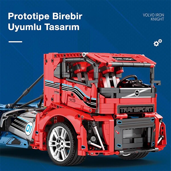 Reobrix Technic 11008 RC Tır Kamyonet Kumandalı&Motorlu Yaratıcı Yapı Blok Seti Building Blocks - 2116 Parça