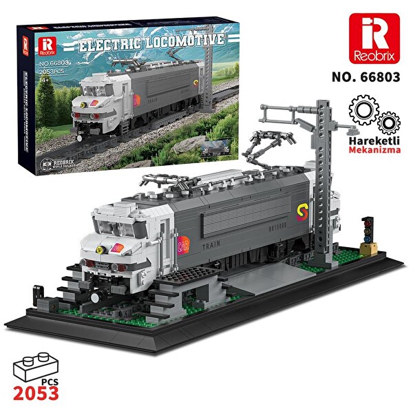 Reobrix Technic 66803 BB15000 Lokomotif Tren Electric Locomotive Yaratıcı Yapı Blok Seti Building Blocks - 2053 Parça